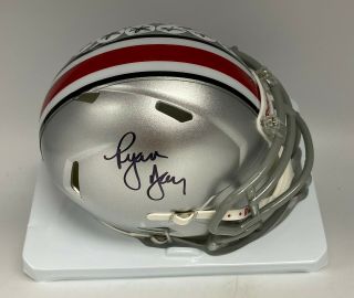 Ryan Day Signed Ohio State Mini Helmet Autographed Beckett Bas Witnessed