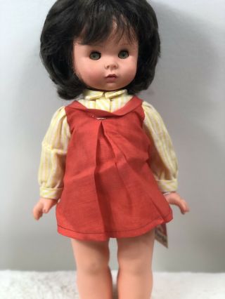 Beautifull Vintage Italy Furga Carolina Baby Doll In Org.  Outfit.  17 "