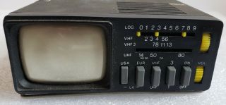 Vintage Sinclair Microvision Model Mtv1 Portable B&w Tv Unit - Powers Up,  Case