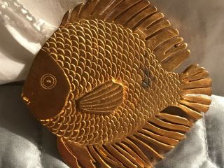 Robin Kahn Large 3 Inch Fish Vintage Costume Jewelry Pin Brooch