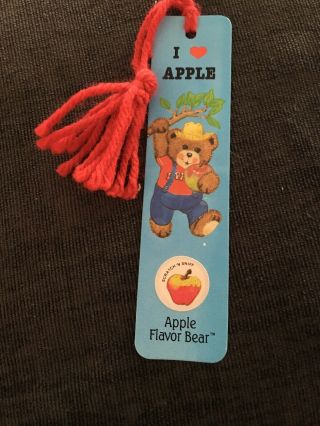 Vtg 1985 Flavor Bears Bookmark Scratch 