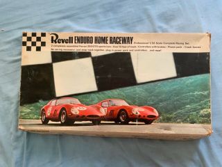 Revell Enduro Home Raceway Set Vintage 1965 1/32 Scale Model U - 3001 Box