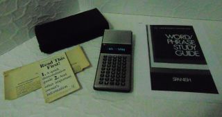 1979 Vintage Texas Instruments Talking Language Translator Tutor Spanish Module