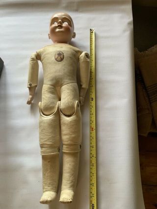 Antique Kestner Doll Germany Leather Jointed Body Jdk 1/2 Corked 195.  12