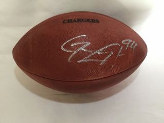 Corey Liuget Autographed Game Issued San Diego Chargers Football Nfl La The Duke