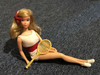 Vintage 1974 Moving Barbie Doll 1964 Mold Body Tennis Sneakers Collector