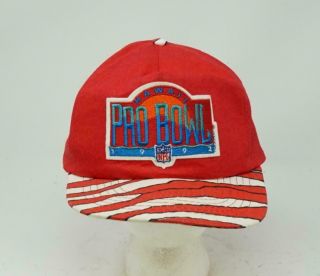 Vintage 1992 Hawaii Nfl Pro Bowl Hat Cap Red Snapback
