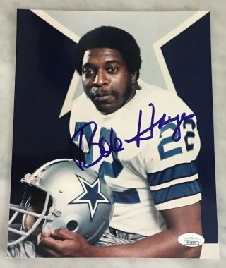 " Bullet " Bob Hayes Auto Autograph Signed 8x10 Photo Jsa Dallas Cowboys Hof