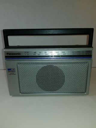 Vintage Panasonic Am/fm Portable Radio Rf - 538a Ac/dc