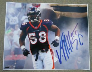 Von Miller Denver Broncos 58 Signed 16x20 " Smoke " Photo - Autographed W/