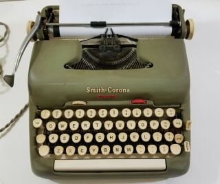 Vintage Smith Corona 5te Electric Typewriter Seafoam Green Restoration/repair