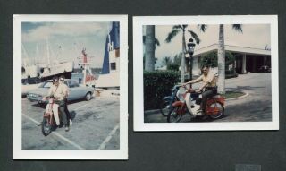 Vintage Polaroid Photos 1960s Japanese Motorcycle Scooters 390175