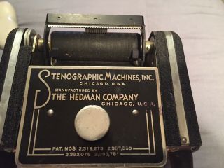 Stenograph Reporter Model Shorthand Machine Chicago Vintage