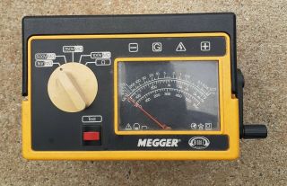 Vintage Megger Insulation Tester Megohmeter Hand Cranked