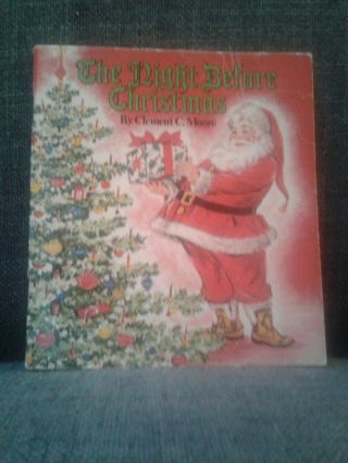 1963 Vintage The Night Before Christmas Clement Moore Smucker 