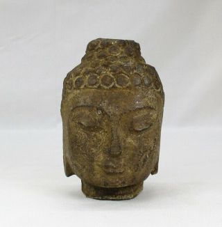 D384: Chinese Stone Carving Ware Statue Of Buddha 