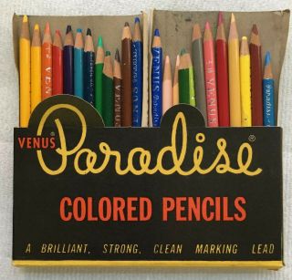 Vintage Venus Paradise Colored Pencils Set Of 24.  - 114.  20 Unique Colors