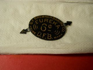 Tin Tobacco Tag Bremmers Banking Co