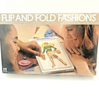 Vintage 1981 Tomy Flip And Fold Fashions Design Kit Toy No.  2545