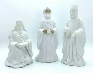 Vintage 1995 House Of Lloyd Christmas Around The World White Nativity 3 Wise Men