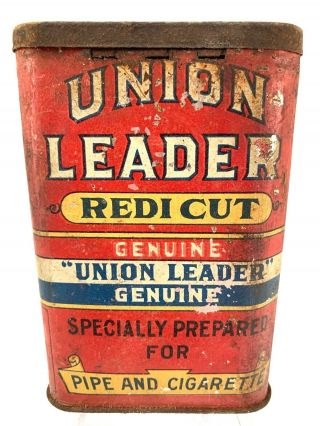 Vintage Tin.  Union Leader Tobacco.  Very cool graphics. 2