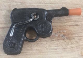 Antique Cast Iron Kilgore Whizzer Cap Gun About 4  Long - Toy