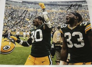 Aaron Jones Jamaal Williams Autographed Green Bay Packers 8x10 Photo Jsa