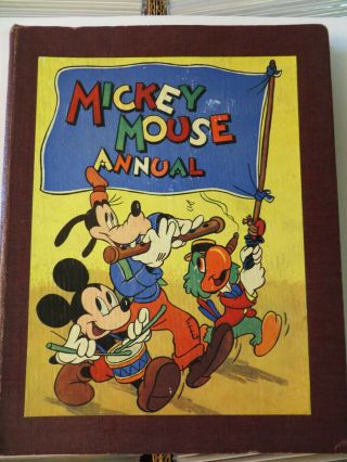 Mickey Mouse Annual - 1947 Vintage Uk Hb Book - Check Other Listings