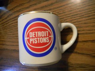 Detroit Pistons 1988 - 89 Nba World Champions Coffee Mug Cup Bad Boys With Roster