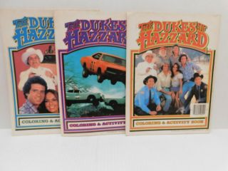 Vintage The Dukes Of Hazzard Coloring & Activity Books 1981 Warner Brothers Pb