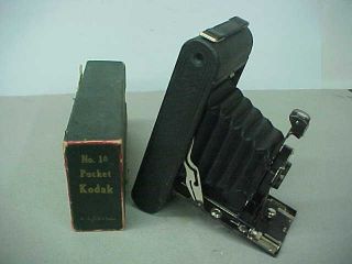 Vintage Kodak 1a Pocket Folding Camera W/6.  3 Lens And Box