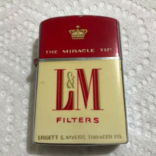 Vintage Advertising L&m Filters Cigarette Continental Lighter