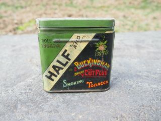 Vintage Lucky Strike Half And Half Buckingham Bright Telescoping Tobacco Tin