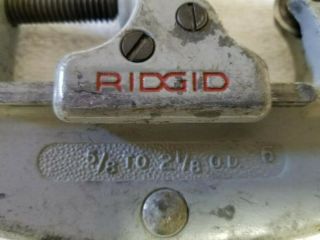 Vintage RIDGID No.  20 Pipe Cutter 5/8 