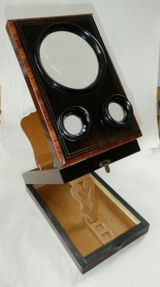 Antique Victorian Folding Stereo Graphoscope Stereoscope Viewer