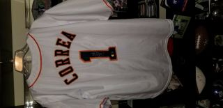Signed Autographed Carlos Correa Houston Astros Jersey With