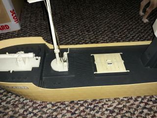 Vintage 1964 Payton Sea Raider Toy Boat Large Freight Ship In 3