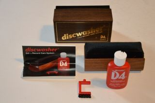 Vintage 1 Use Discwasher D4,  Record Care System Vinyl Lp Cleaning Kit Complete