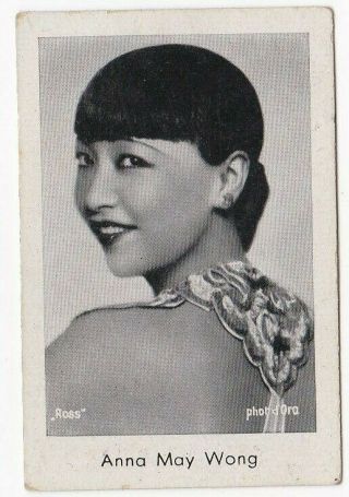Anna May Wong Card 322 " Ramses Filmpictures " Jasmatzi Dresden 1932