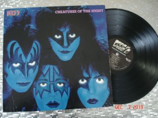 Kiss " Creatures Of The Night " Vintage Vinyl Lp Polygram Nblp 7270 White 501