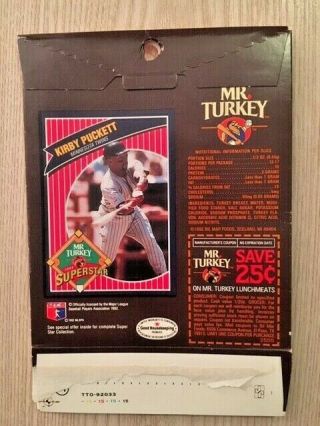 1992 Mr.  Turkey (full Box) Kirby Puckett Minnesota Twins 