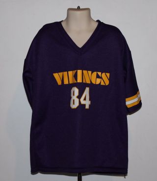 Nfl Minnesota Vikings Franklin Kids Medium Purple 84 Football Jersey