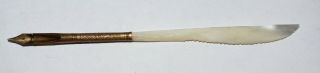 Vintage Victorian Dip Pen with Hand Carved Mother of Pearl Feather Body 2