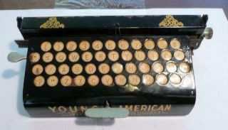 Antique Young American 1893 Typewriter
