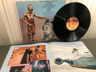 Vintage 1977 The Story Of Star Wars Vinyl Lp Album Vg,