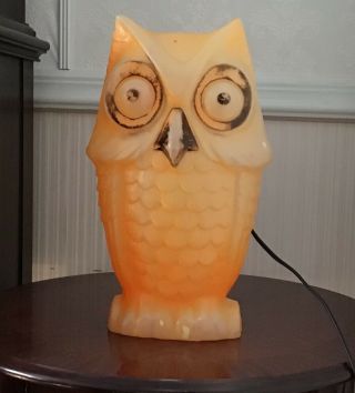 Vintage Tico Light Up Owl Blow Mold,