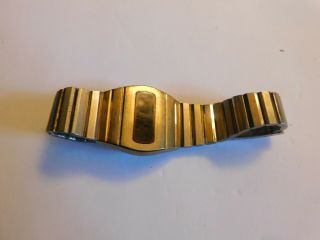 Vintage 1970s Hamilton Pulsar Led Mens Wrist Watch Gold Plated As - Is