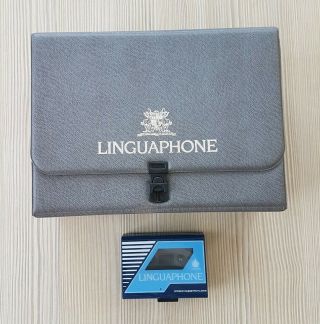 Vintage Linguaphone French Course In Case - Complete With Stereo Cassette Player
