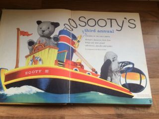 Sooty ' s Third Annual Vintage Childrens Television Hardback Book Price Unclipped 3