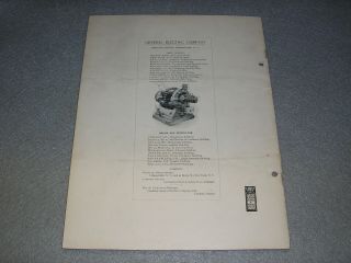 Antique General Electric GE Prices Paid for Street Arc Lighting Report Book 1902 3
